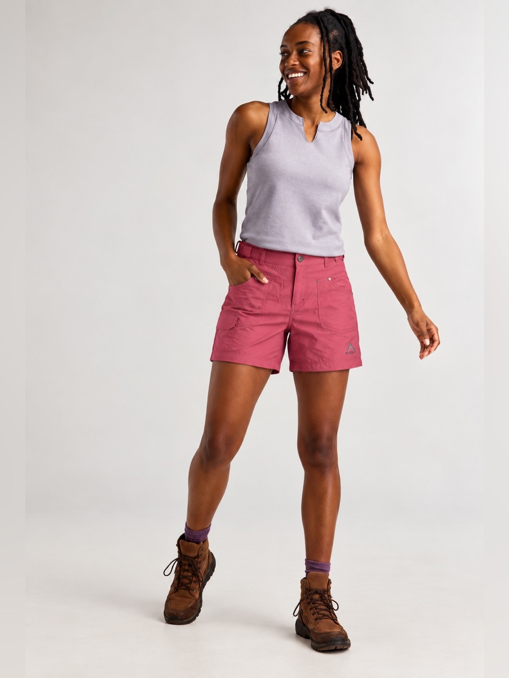 McKINLEY Leah Women’s Hiking Outdoor Shorts Mauvwood Pink Size XS *1180